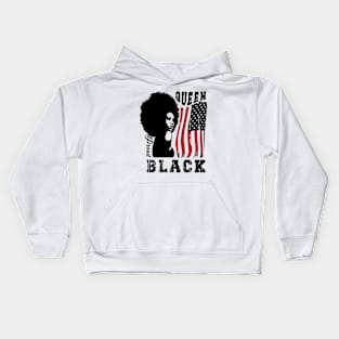 African American Proud Black Queen Gift for Women or Girl Kids Hoodie